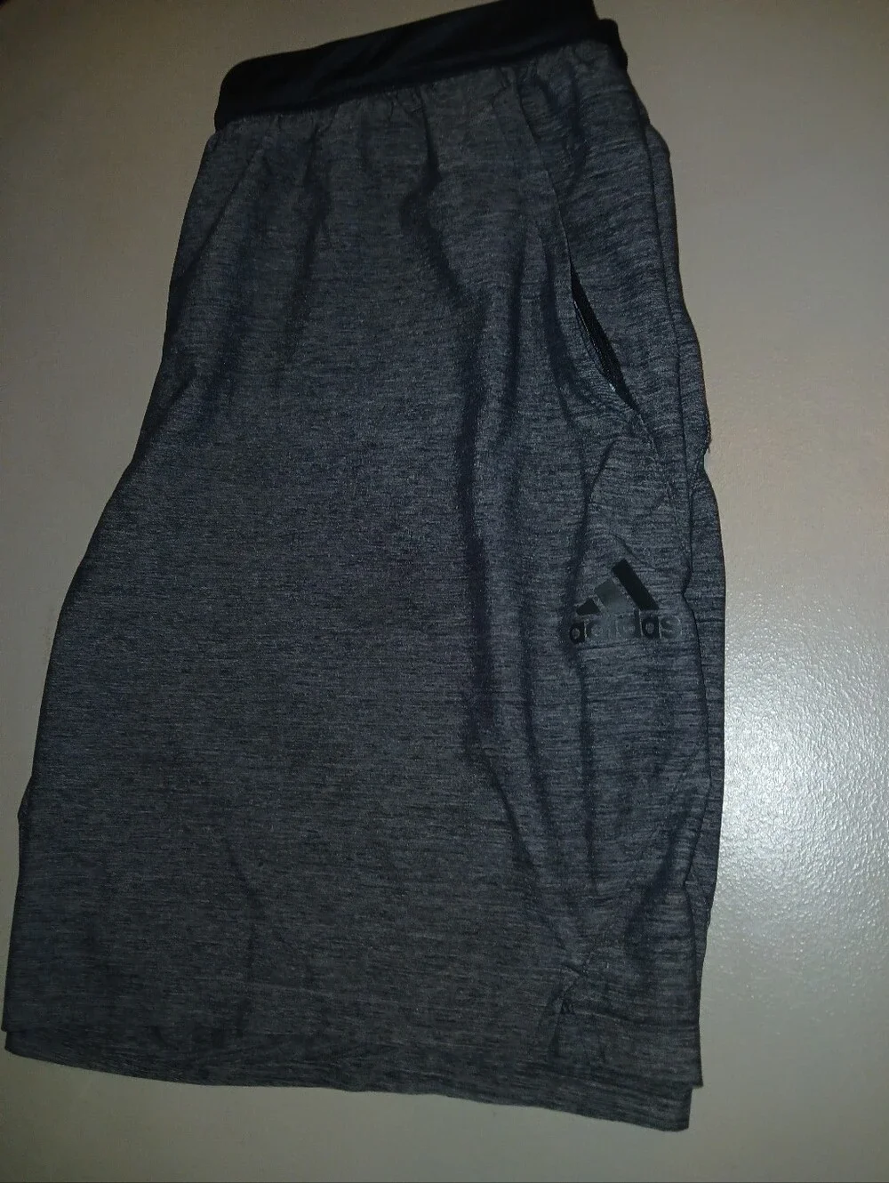 adidas Dark Gray Heather Performance Shorts Size XL